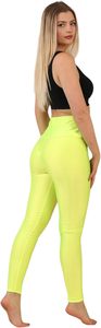 High Waist Athletic Pants Compression Fit Inner <b>Pockets</b> Tummy Control Women's Shiny <b>Leggings</b> Disco Pants Yoga Sports <b>Legging</b> - Product Image 3