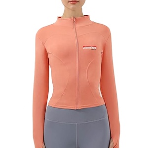 Wholesale Custom Logo And Design High Quality Yoga <b>Jacket</b> for Women Comfortable Soft Fabric <b>Workout</b> Clothing For Gym And Running - Product Image 1