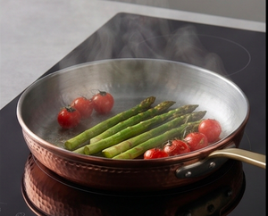 Handmade Heavy Copper Frying <b>Pan</b> With Stainless Steel Lining And Brass <b>Handle</b> Vintage Style For Gas Use And Induction Stoves - Product Image 5
