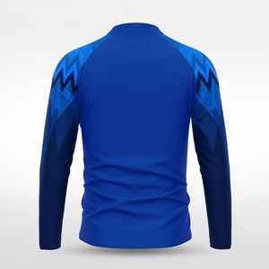 Chaqueta Deportiva para Hombre, Sublimada, con Parches, Cierre de Cremallera 1/4, Poliéster/Algodón, para Entrenamiento al Aire Libre, Estilo Urbano, Venta al Por Mayor - Product Image 6