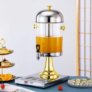 Dispensador de Bebidas de Acero Inoxidable de 8L, Jarra Transparente Resistente para Bebidas Frías, Jugos, Té Helado, Agua - Recipientes para Bebidas - Product Image 2