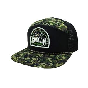 Casquette de chasse camouflage à 7 panneaux avec broderie personnalisée et logo Chapeau de camionneur en corde Chapeaux de camionneur imperméables de haute qualité pour la pêche sportive - Product Image 1