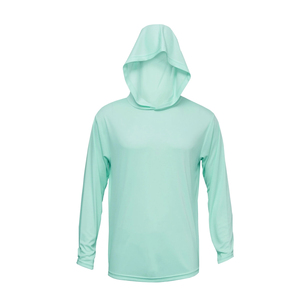 Chemise de pêche respirante à capuche pour homme, protection solaire extérieure, manches longues, anti-UV, vêtement de sport pour la pêche, séchage rapide, haut en jersey à capuche, RTS - Product Image 6