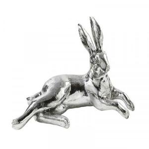 Sculpture de lapin rustique en aluminium moulé, statue décorative en métal pour jardin, patio, pelouse, accent de décoration intérieure - Product Image 1