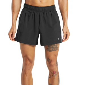 Shorts de sport pour homme, coupe slim, 5 pouces, légers, pour la gym, l'entraînement, la course à pied, couleur noire - Product Image 1