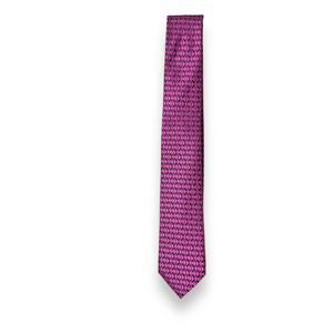Corbata de Hombre con Patrón Geométrico Magenta de Lujo, Corbata Tejida Premium |   Ropa Formal para Bodas, Oficina, Fiestas, Regalo, Atuendo Elegante para Negocios - Product Image 1