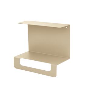 Étagère murale moderne en acier inoxydable noir mat à 2 niveaux pour salle de bain et cuisine avec porte-serviettes et porte-savon pour hôtels - Product Image 5