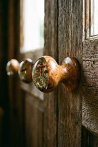 Boutons de porte de luxe en bois et résine, poignées décoratives faites à la main pour tiroirs, armoires, meubles de cuisine - Product Image 3