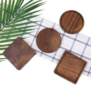Wooden Square Coaster Set Non Slip Table Pad Modern Design <b>Mats</b> & Pads - Product Image 1