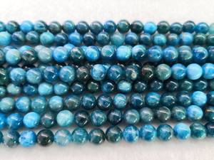 Cuentas de Apatita Natural en Forma Redonda y Lisa para Pulseras, Collares y Joyería DIY, Venta al Por Mayor - Product Image 2