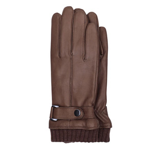 Gants en cuir pour homme, longueur poignet, sans doublure, style uni, thermiques, pour usage quotidien, hiver, décontractés - Product Image 6
