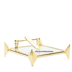 <b>High</b> Grade Gold Plated Unique Stylish Designer Prime Quality Metal Napkin Holder <b>Table</b> Decoration Supplies From India - Product Image 1