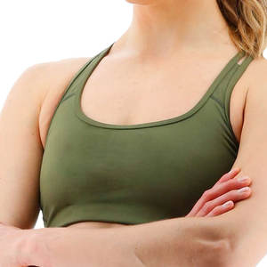 Sujetador Deportivo para Mujer Talla Grande, Sin Costuras, Acolchado, con Logotipo Frontal, Top Deportivo Cómodo y Elástico para Gimnasio, Yoga, Running y Entrenamiento - Product Image 3