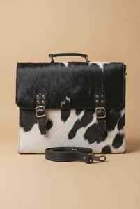 Sac à bandoulière en cuir pleine fleur pour ordinateur portable, sacoche de messagerie en cuir de vachette, sac de bureau professionnel, sac de voyage LHLB-0003 - Product Image 3