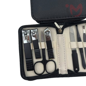 Premium Stainless Steel Cuticle Nipper Professional Ergonomic Handle Portable DIY Nail Kit Includes Scissors & Nail <b>File</b> - Product Image 4