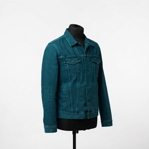 Chaqueta Vaquera Clásica de Invierno para Hombre, 100% Algodón, Cuello Alto, Logotipo Frontal, Estilo Urbano y Moderno - Product Image 5