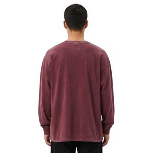 เสื้อยืดแขนยาวลายกราฟิกผ้าฝ้าย 100% สำหรับผู้ชาย ทรงโอเวอร์ไซส์ คอกลม สไตล์สตรีทแวร์ลำลอง - Product Image 2