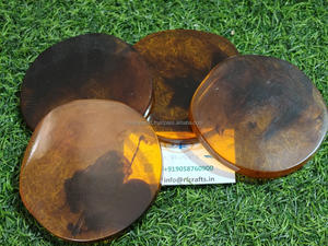 Haute qualité à la main nacre thé assiette soucoupe café caboteur avec plateau forme usage domestique ustensiles de cuisine RF artisanat en bois - Product Image 4