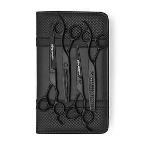 Tijeras de Precisión Ligeras Clásicas con Acabado Mate Negro, Combo de Tijeras de Corte y Adelgazamiento para Estilistas y Barberos Profesionales - Product Image 6