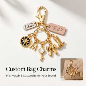 <span class=keywords><strong>Yogoo</strong></span> Colgante Modular Personalizado para Bolso, Llavero Desmontable con Lazo, Accesorios de Joyería de Aleación Personalizados para Bolsos - Product Image 1