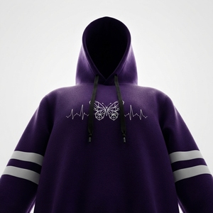 Sudadera con Capucha para Mujer, 100% Algodón Ecológico, Corte Holgado, Estilo Casual Urbano, Manga Larga, Tejido de Punto, Otoño Invierno - Product Image 4