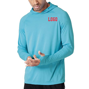 Hoodie de pêche pour homme UPF 50, séchage rapide, manches longues, protection solaire, respirant, léger, performance extérieure, personnalisable - Product Image 2