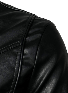 Chaqueta de Cuero Genuino para Hombre, Piel de Vacuno Auténtica, Corte Ajustado, Estilo Motero, Ropa Exterior para Motocicleta, Impermeable, Resistente al Viento, con Calefacción - Product Image 4