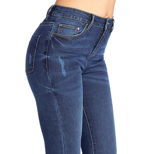 High Quality Women Trendy <b>Denim</b> Jeans Custom OEM Manufacturer for Online Best Sale High Quality Top <b>Material</b> - Product Image 4
