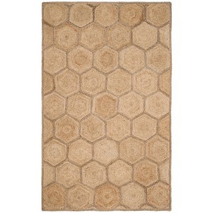 Tapis de sol rectangulaire moderne en jute, tressé à la main, fabriqué à la machine, antidérapant, antimicrobien, pour l'extérieur, le bureau, la plage - Product Image 3