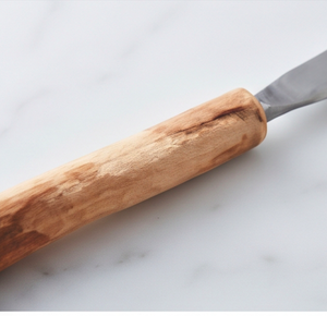 Couteau à fromage en acier inoxydable avec manche en bois, lame courbée, outil de cuisine portatif et pour usage domestique - Product Image 2