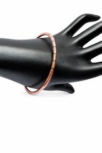 Handmade Pure Copper Ball Cuff <b>Bangle</b> Bracelet Solid Grooved Metal Copper Craft <b>Torque</b> Healing Jewelry For <b>Men</b> Women - Product Image 2