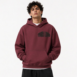 Sudadera con Capucha de Tela Gruesa para Hombre, Personalizada, de Algodón, Estilo Urbano Informal, Prenda de Vestir Holgada - Product Image 4