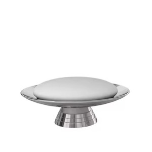 Durable Antique Style Silver Shell Waterproof Stainless Steel Soap Dish Vintage Metal Pedestal <b>Bathroom</b> <b>Accessory</b> Soap Holder - Product Image 6