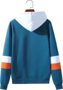 Sudadera con capucha para hombre con cremallera, bolsillo canguro, manga larga, cordón ajustable, ligera, con efecto lavado ácido - Product Image 5