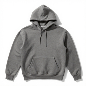 Sudadera con Capucha Unisex de Alta Calidad, Personalizable, Estilo Urbano, Talla Grande para Hombre, 100% Algodón, Diseño Liso - Product Image 4