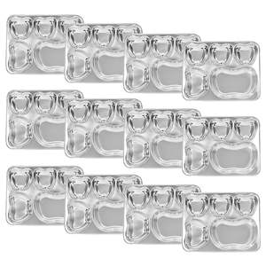 Assiette de service en acier inoxydable Bhojan Thali, design en forme de pomme, avec compartiments, pour la maison, l'hôtel, le restaurant - Product Image 5