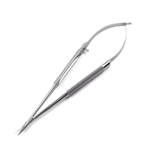 Ensemble d'instruments de microchirurgie de qualité supérieure, 6 pièces, en acier inoxydable, porte-aiguilles Castroviejo, ciseaux, pinces micro-tissulaires - Product Image 4
