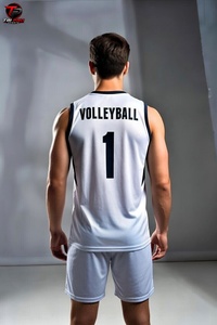 เสื้อกล้ามวอลเลย์บอลพิมพ์ลายสำหรับผู้ชาย ระบายเหงื่อได้ดี ชุดกีฬาแบบสั่งทำพิเศษสำหรับทีม เหมาะสำหรับการฝึกซ้อมและการแข่งขัน - Product Image 3