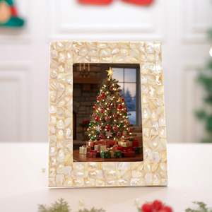 Venta directa del fabricante, diseño moderno personalizado, forma cuadrada, pintura al óleo de madera, marco de fotos flotante, marco de fotos de Metal - Product Image 1