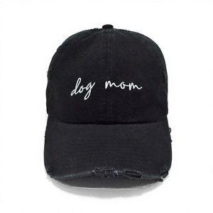 Casquette de papa en coton vieilli non structurée à 6 panneaux avec logo brodé réglable, style vintage classique et doux pour adulte, fabriquée au Vietnam - Product Image 1