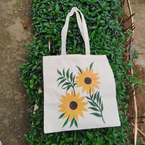 Bolso de mano ecológico inspirado en el océano, con cuentas, de lona con diseño de conchas y perlas, tipo tote, con parte superior abierta, a bajo precio. - Product Image 1