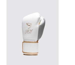 Professional Fly Superloop Pro X2 Boxing <b>Gloves</b> White Gray Sanda Training Breathable Lightweight Adjustable Wrist Strap Stretch - Product Image 2