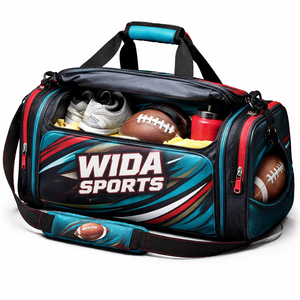 Bolsa Deportiva Impermeable Personalizada Wida Sports 600D, Bolsa de Gimnasio para Equipo de Fútbol Americano, Gran Capacidad - Product Image 2