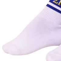 Chaussettes Sigma Gamma Rho blanches unisexes pour femmes, chaussettes de sport en coton, vêtements de sororité grecque, chaussettes de sport décontractées personnalisées