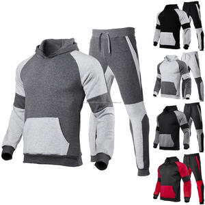 Conjuntos Deportivos para Gimnasio y Actividades al Aire Libre, Ropa Deportiva para Hombre, Traje de Entrenamiento y Jogging de Dos Piezas, Sudaderas con Capucha y Pantalones Deportivos - Product Image 1
