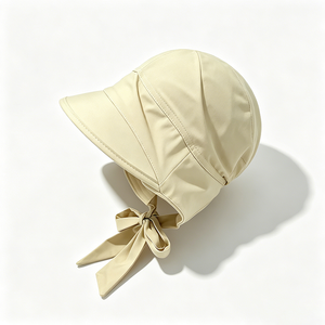 Women UPF50+ Sun Protection Canvas <b>Bucket</b> <b>Hat</b> Neck Strap Bow Quick Dry Lightweight Outdoor Travel Fisherman <b>Hat</b> Image Custom - Product Image 5