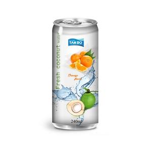 Bebida de Agua de Coco Fresca de 240 ml en Lata, Sabor Original de Lichi, Guanábana y Naranja, Bebida en Lata de Aluminio, Agua de Coco Natural OEM - Product Image 4