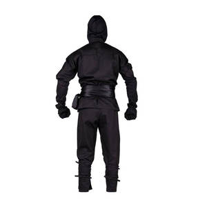 Ensemble d'uniformes de ninjutsu professionnels - Combinaison d'entraînement en coton durable pour arts martiaux Shinobi pour adultes et enfants - Tenue noire Gi - Product Image 6