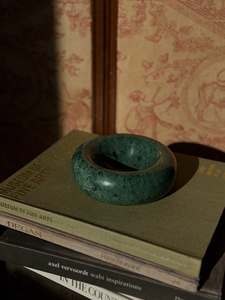 Bandeja Decorativa de Piedra Natural en Forma de Donut, Color Verde Mármol, Decoración de Hogar de Lujo, Moderna, para Cocina y Comedor - Product Image 4