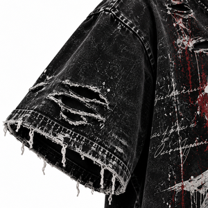 เสื้อยืด Nexfit Athletics Oversized สีดำ รุ่น Loyalty แบบยูนิเซ็กส์ สตรีทแวร์ สีขาวสไตล์วินเทจลำลอง แขนสั้น 100% ไซส์พลัส - Product Image 5